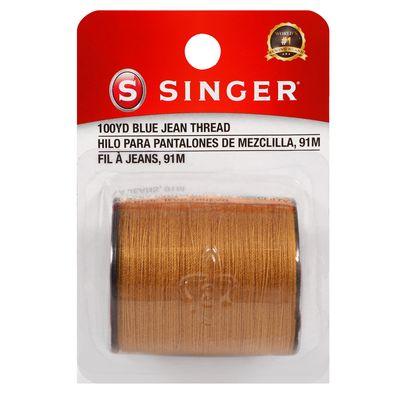 Denim Thread Singer Gold (Box of 3) - Sewingmachinesplus.com