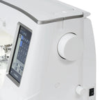Janome Skyline 8 Sewing & Quilting Machine, white computerized model with touchscreen display.