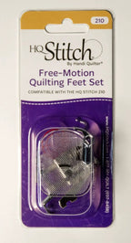 Handi Quilter HQ Stitch Free-Motion Quilting Feet Set for 210/310 in purple packaging