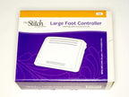 Large Foot Controller for HQ Stitch 610/710 by Handi Quilter in purple packaging
