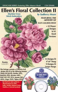 Ellens Floral II Machine Cross-Stitch Embroidery Designs
