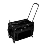 Tutto 20-inch medium machine-on-wheels bag, black with multiple pockets.