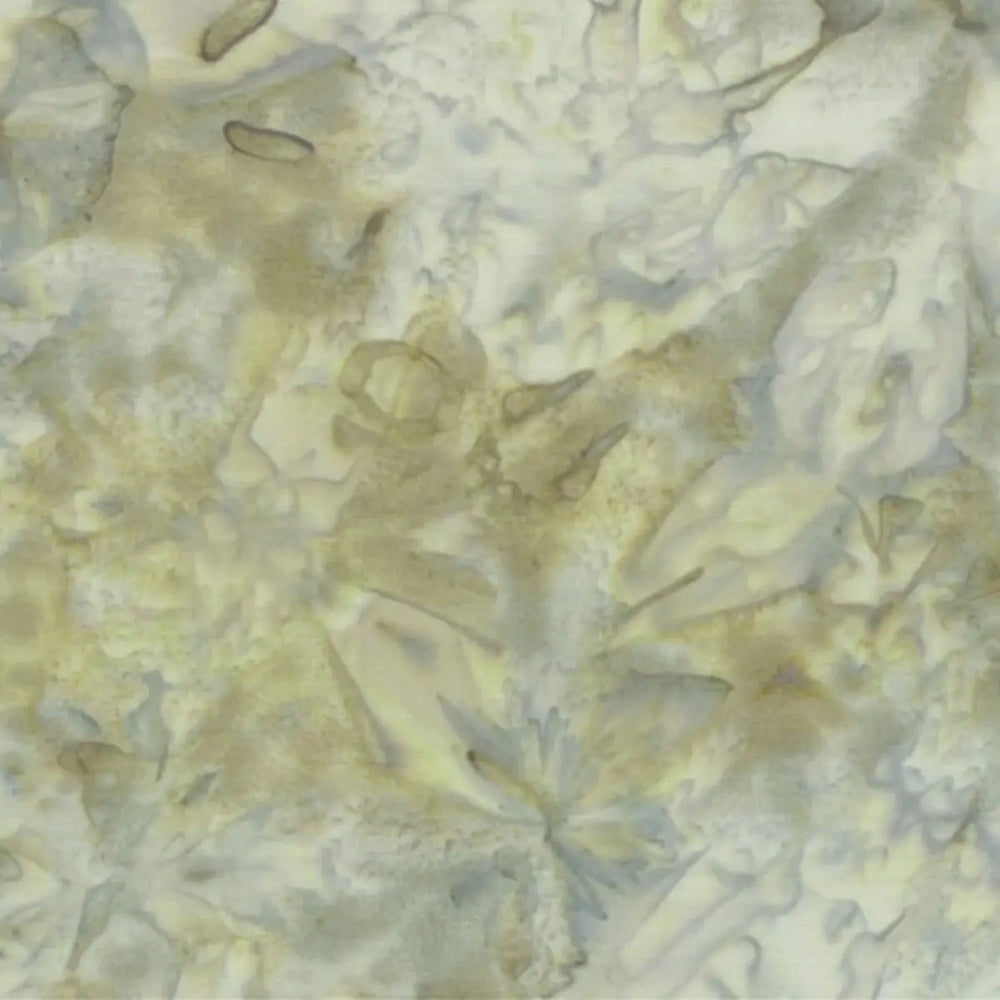 Hoffman Bali Watercolors Sage 1895-77 hand-dyed cotton batik fabric with mottled sage-green, olive, and blue-grey tones.