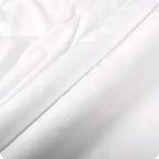 Shannon Fabrics Cuddle 3 Snow C390-SNOW white 90-inch-wide polyester minky plush fabric with a soft, smooth texture.
