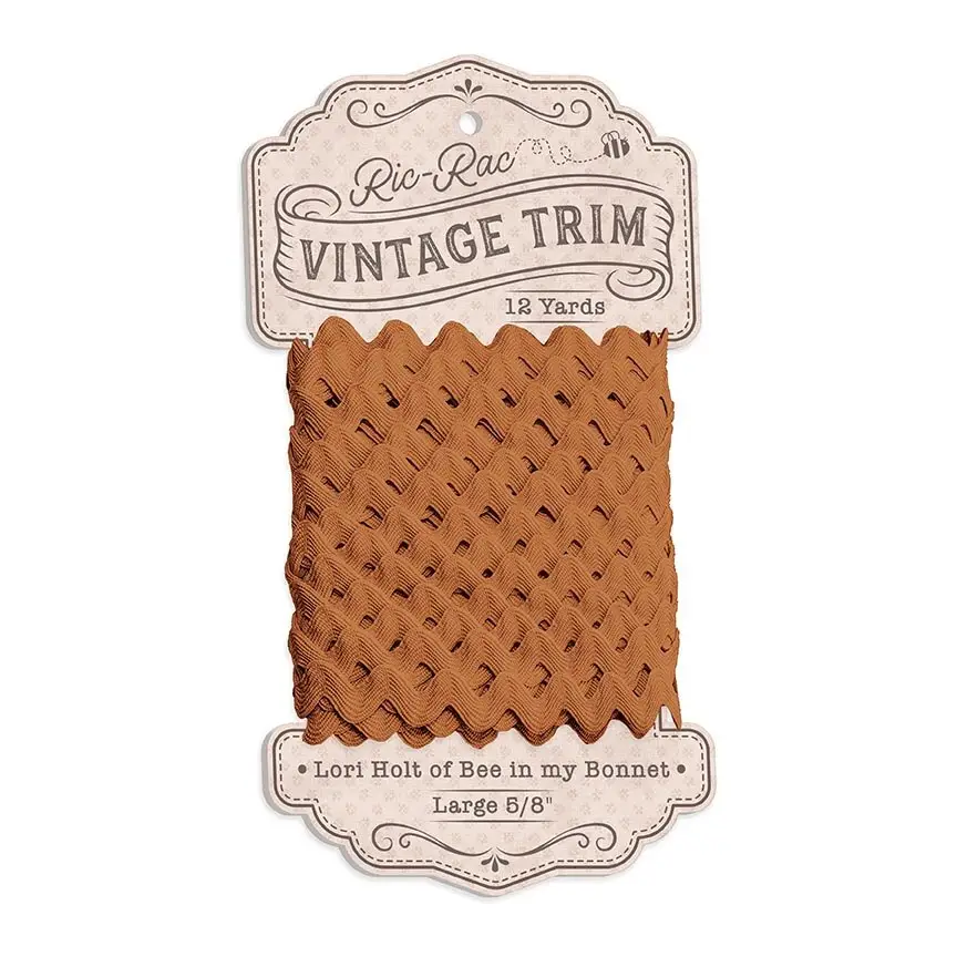 Riley Blake Vintage Trim Large Caramel (STVT-50739)