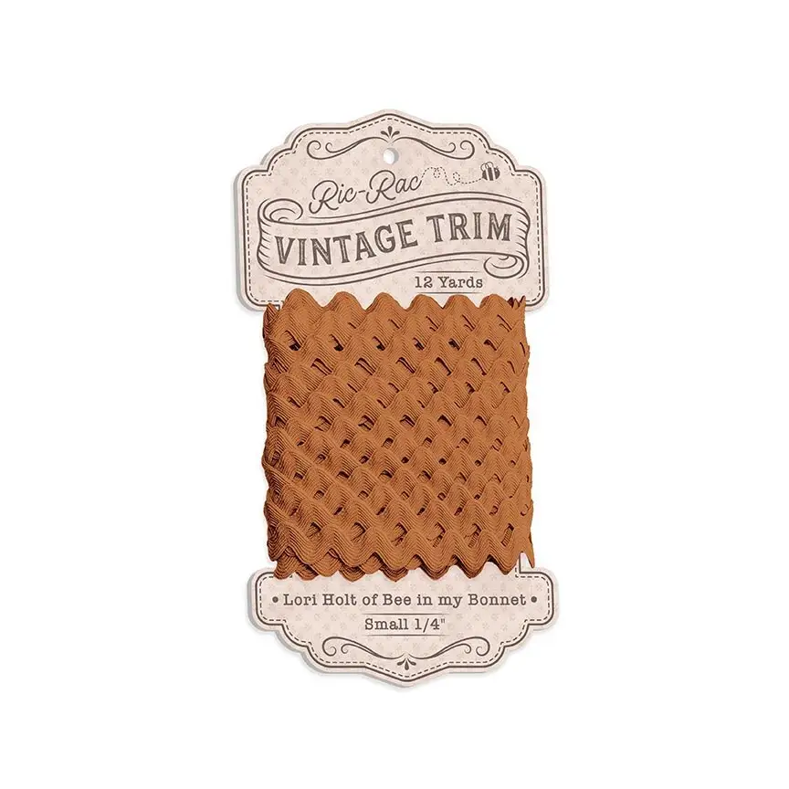 Riley Blake Vintage Trim Small Caramel (STVT-50740)