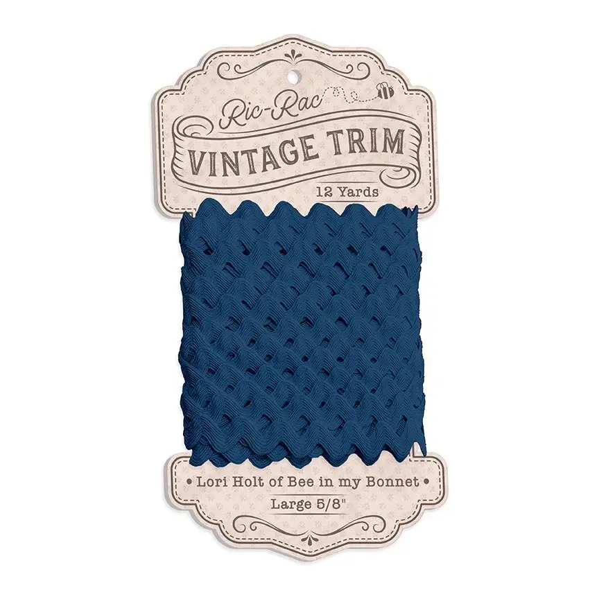 Riley Blake Vintage Trim Large Oxford Blue (STVT-50741)