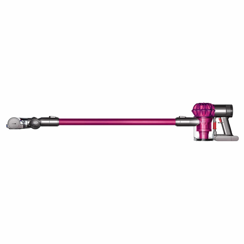 Dyson V6 Motorhead cordless stick vacuum, purple body with clear dust canister
