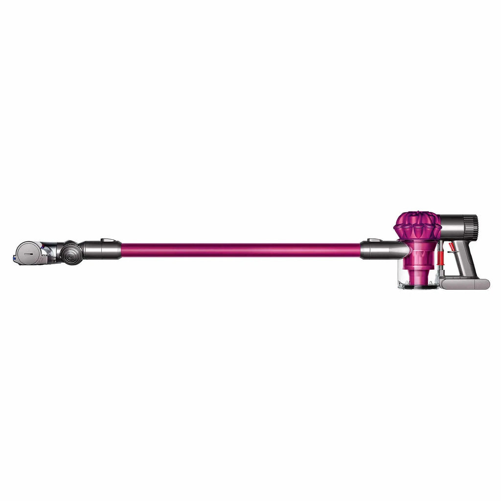 Dyson V6 Motorhead cordless stick vacuum, purple body with clear dust canister