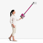 Dyson V6 Motorhead vacuum with pink wand and floor tool