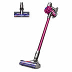 Dyson V6 Motorhead vacuum with purple wand and motorhead floor tool