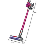 Dyson V7 Motorhead cordless vacuum in magenta with motorized brush head