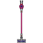 Dyson V7 Motorhead cordless vacuum, magenta wand, motorized cleaning head.