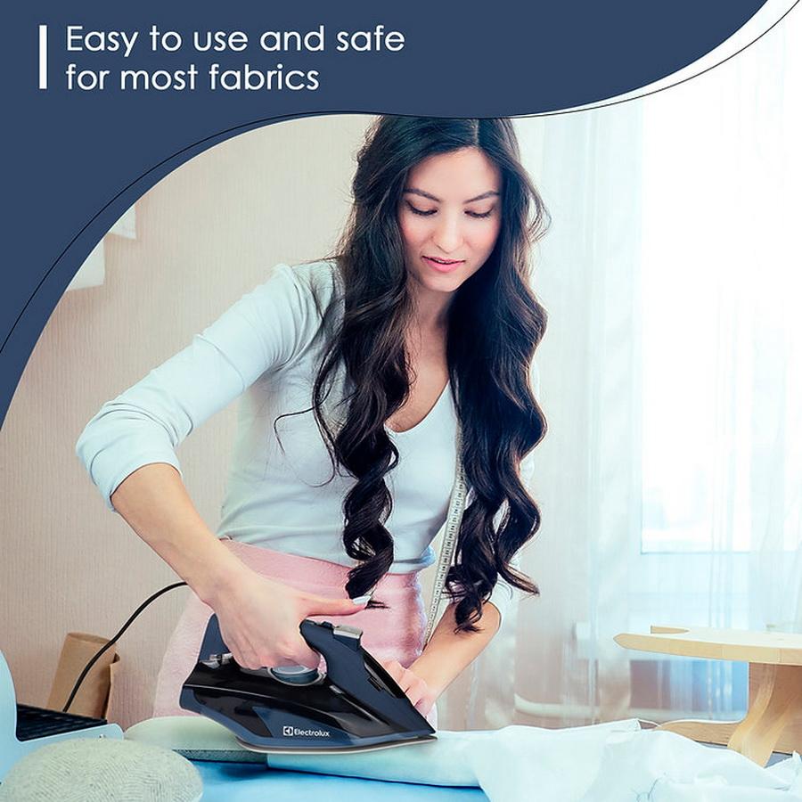 Electrolux 1700W Essential Steam Iron (Black) - Sewingmachinesplus.com