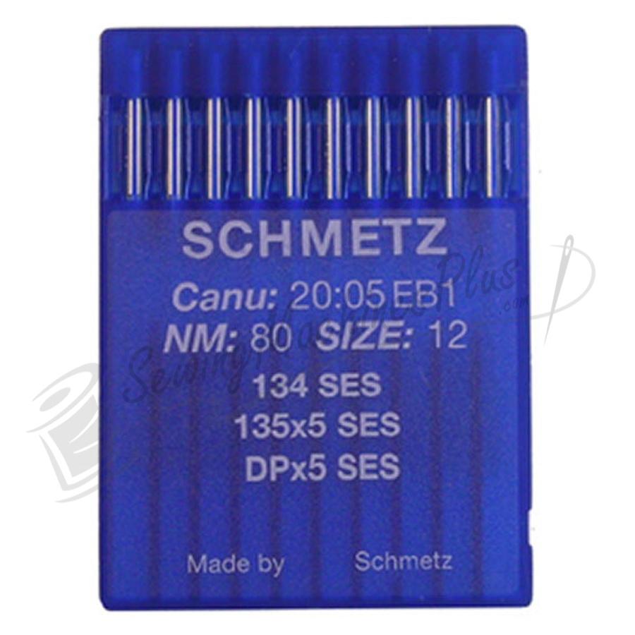 Schmetz S134SES Needle 80/12 - 10pk. - Sewingmachinesplus.com