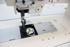 Techsew 1660 Flatbed Compound Feed Industrial Sewing Machine with Assembled Table and Motor - Sewingmachinesplus.com