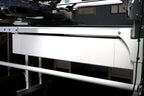 HQ Secret Drawer, Gallery by Handi Quilter; white metal storage drawer on a quilting frame