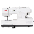 Janome SewSwitch 30 sewing and overlocker comb machine in white with visible control panel