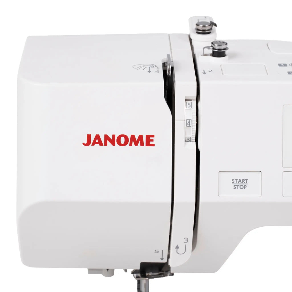 Janome SewSwitch 30 white sewing and overlocker combi machine with control dials