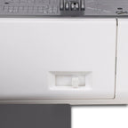 Janome SewSwitch 30 sewing and overlocker combi machine, white body with gray top plate