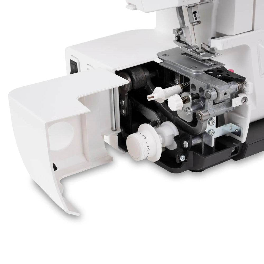 Janome SewSwitch 30 sewing & overlocker combi machine, white metal body