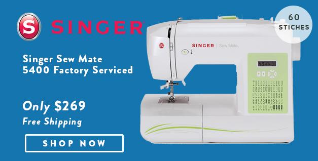Singer Sew Mate 5400 banner with offer details  
