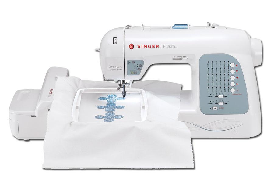 Singer Futura XL-400 w/ BONUS PACKAGE! Stabilizer, 80 Spools of Thread & More