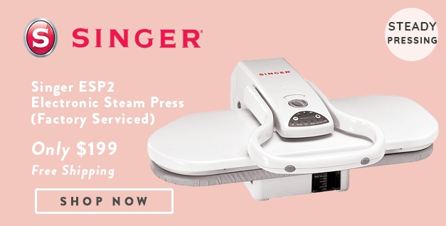 Singer ESP2 Electronic Steam Press (Factory Serviced) Banner with offer details