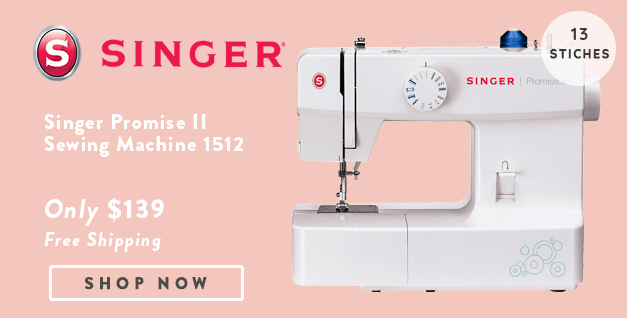 Singer Promise II Sewing Machine Banner with offer details