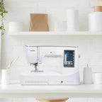 Janome Skyline 8 sewing and quilting machine; white, computerized with touchscreen display