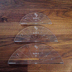 Handi Quilter Slice Set (3) clear acrylic quilting rulers with Slice 1–3 markings