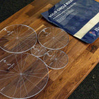 Handi Quilter Solid Circle Set (5) quilting rulers, clear acrylic circles in assorted sizes