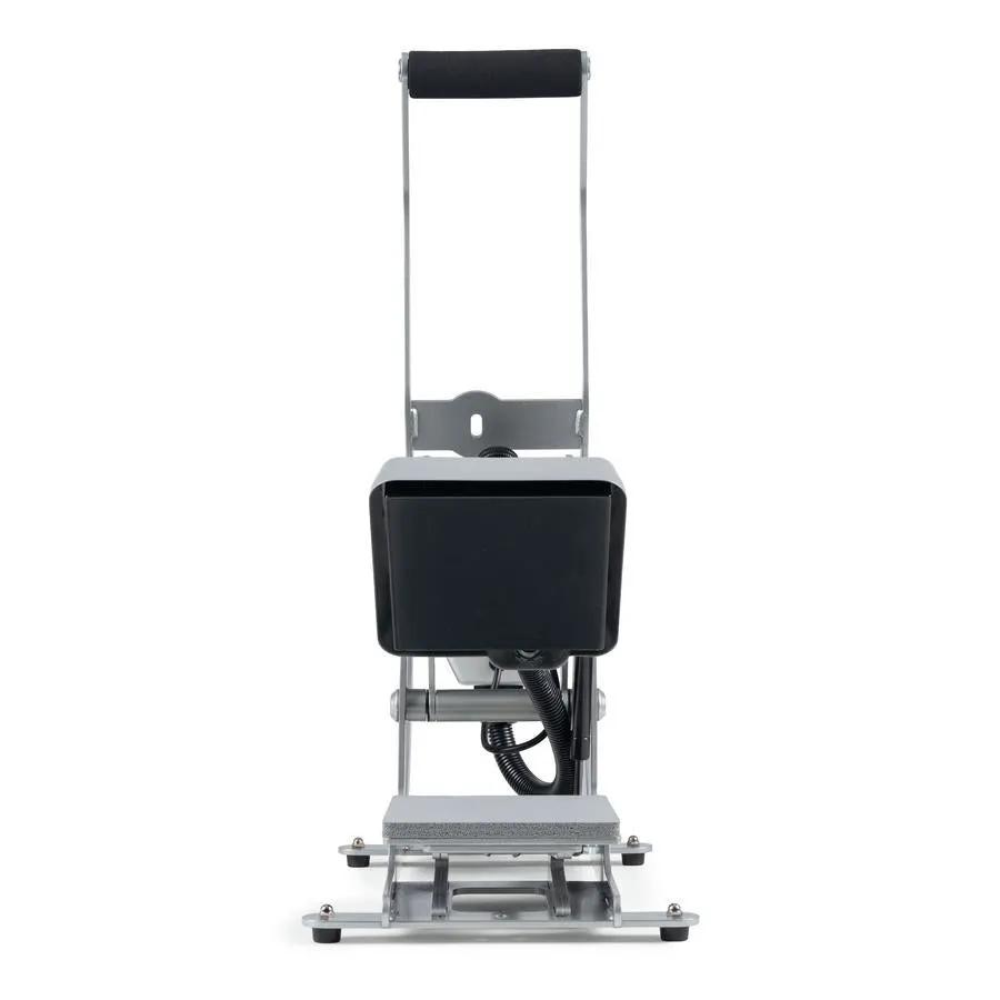 Hotronix LowRider Heat Press, silver metal frame with black pressing head, compact stand-alone unit
