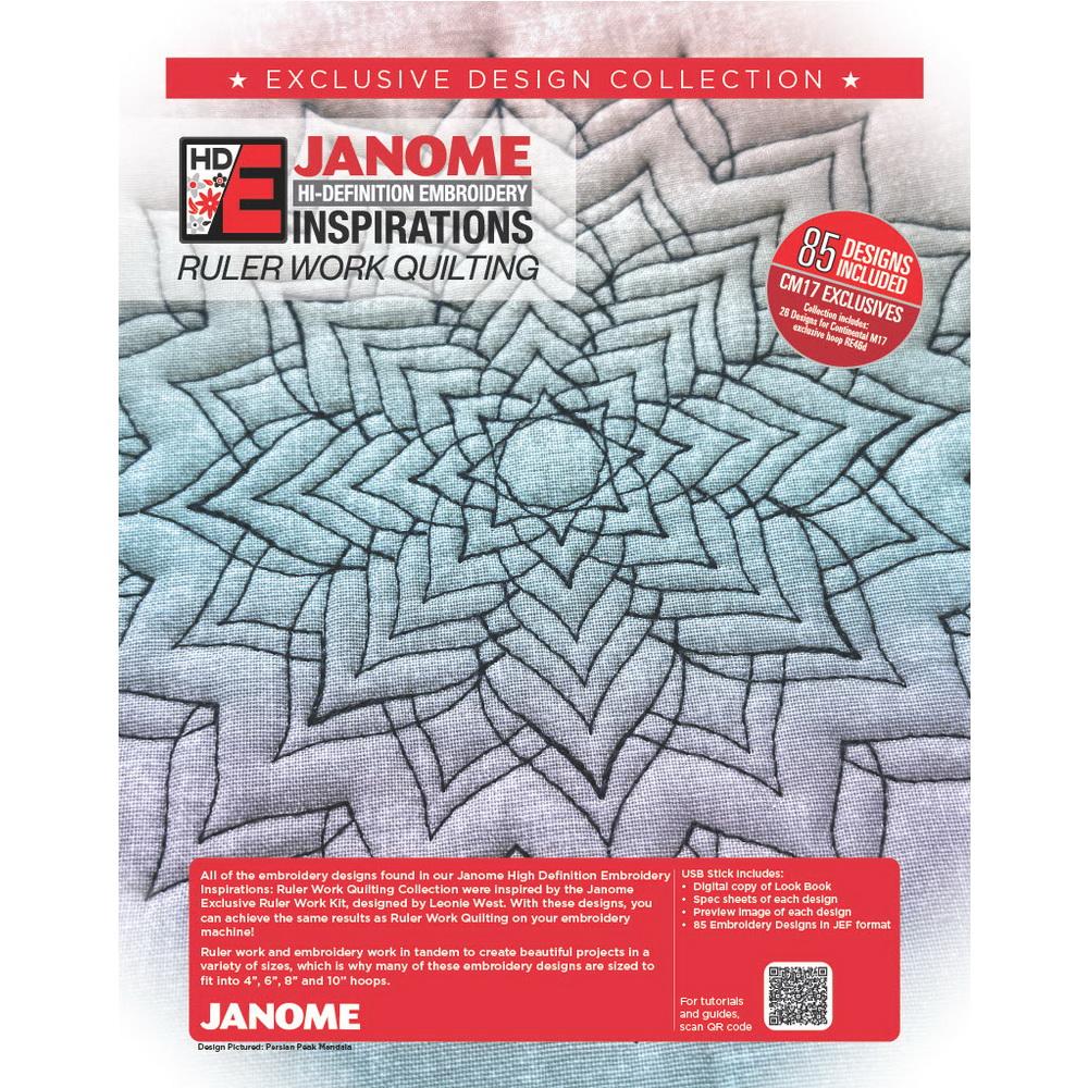 Janome High-Definition Embroidery Inspirations: Ruler Work Quilting Collection
