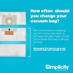 Bags for Simplicity Scout Canister Vacuum 6pk - Sewingmachinesplus.com