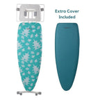 ironMATIK Space Surfer Premium Ironing Board in Pagoda Blue - Sewingmachinesplus.com