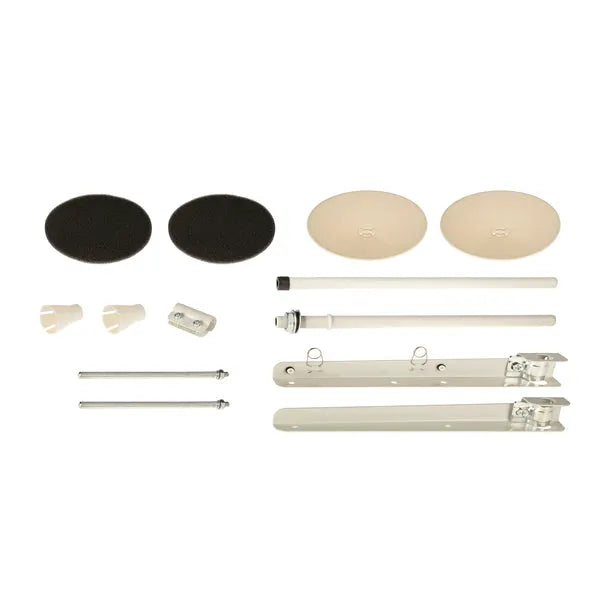 Consew 228R-WIG parts kit for high-speed post-type lockstitch machine; includes circular discs, rods, and brackets.