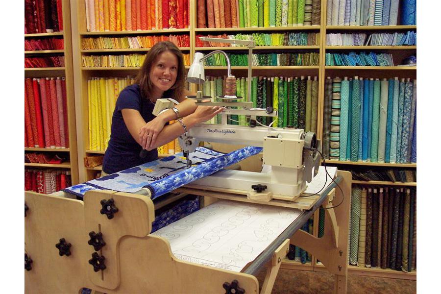Tin Lizzie 18 Long Arm Quilting Machine w/ Stitch Regulator & Frame. Check Out Our Top of the Line 18 Inch Long Arm Below