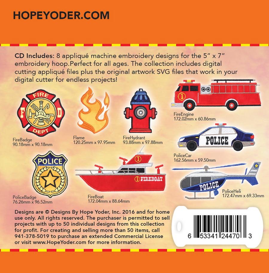 Fire Away Embroidery CD w/SVG - Designs by Hope Yoder