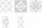 DIME - Ohio Star Cheater Quilt With Designs
