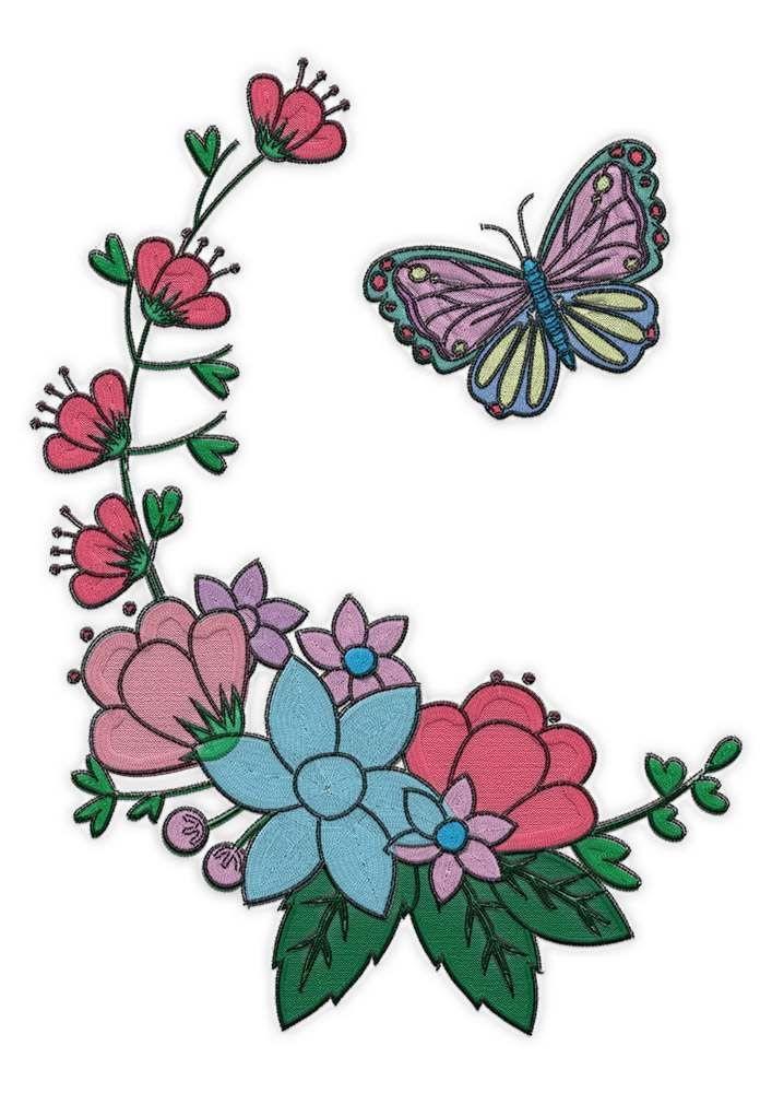 Threaders Embroidery Kit - Flutterby