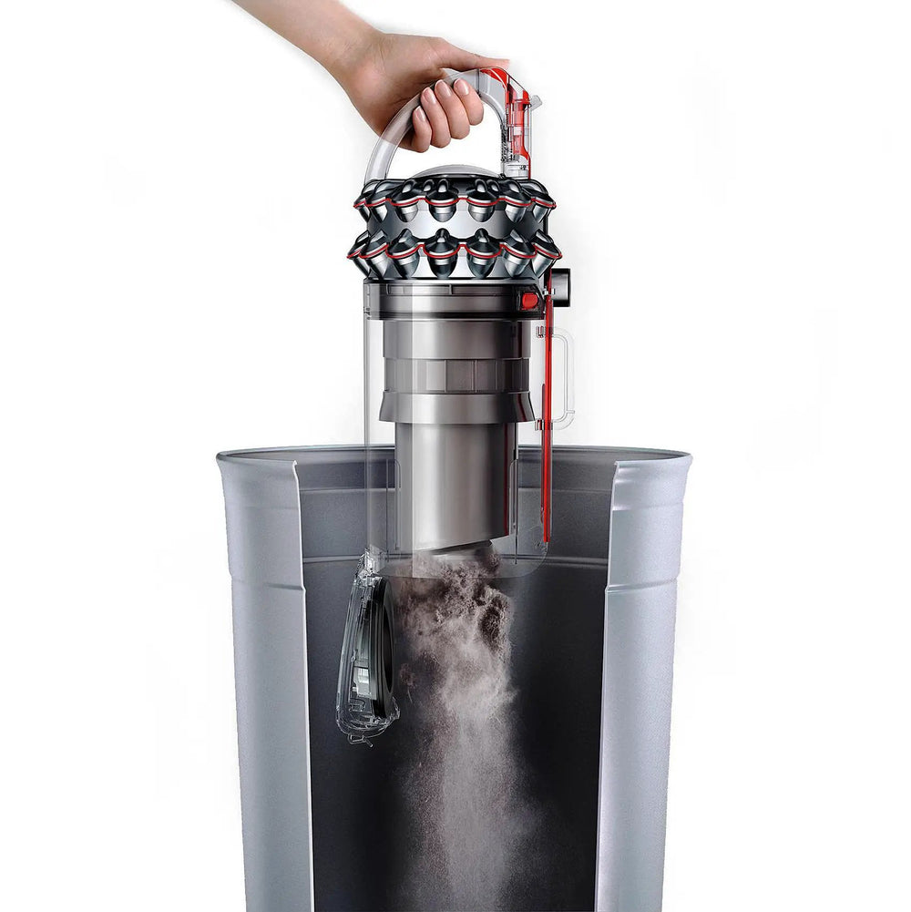 Dyson Cinetic Big Ball Animal + Allergy vacuum with red cyclone and clear dust bin