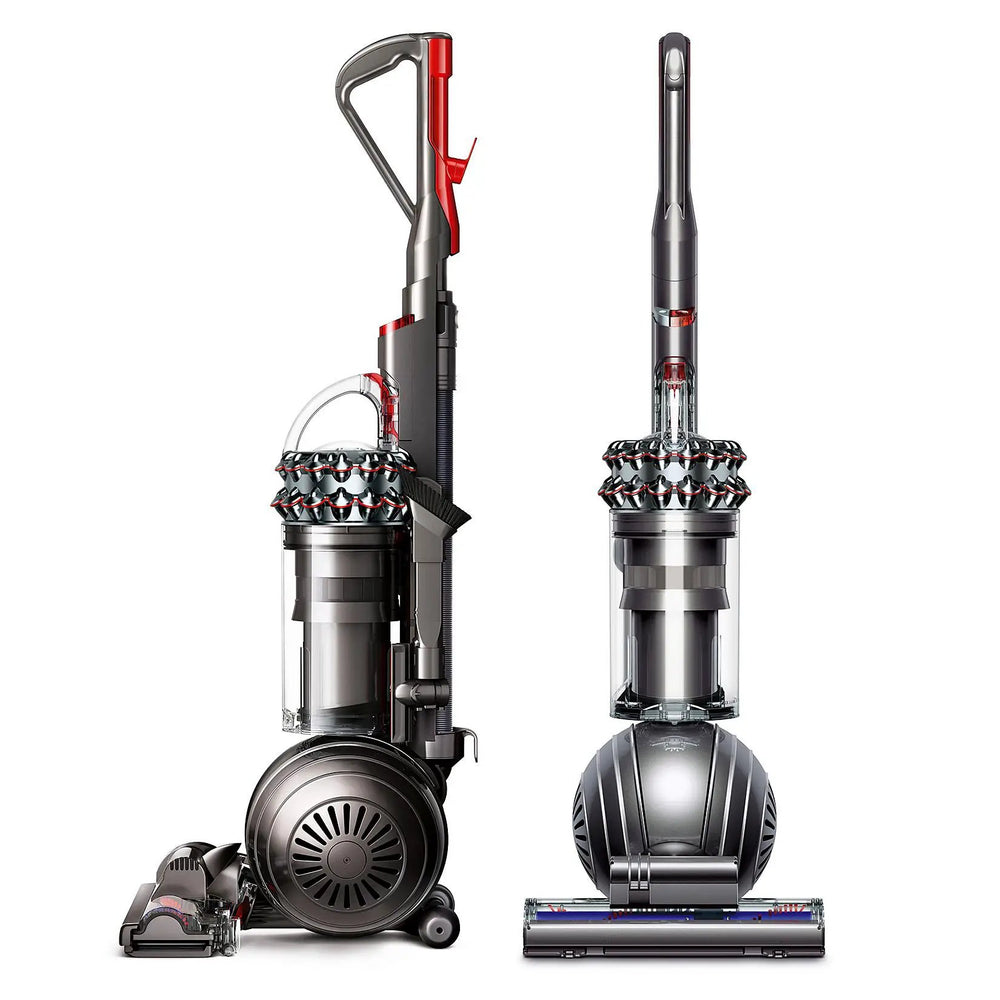 Dyson Cinetic Big Ball Animal + Allergy UP14ANA vacuum, two grey units with red accent