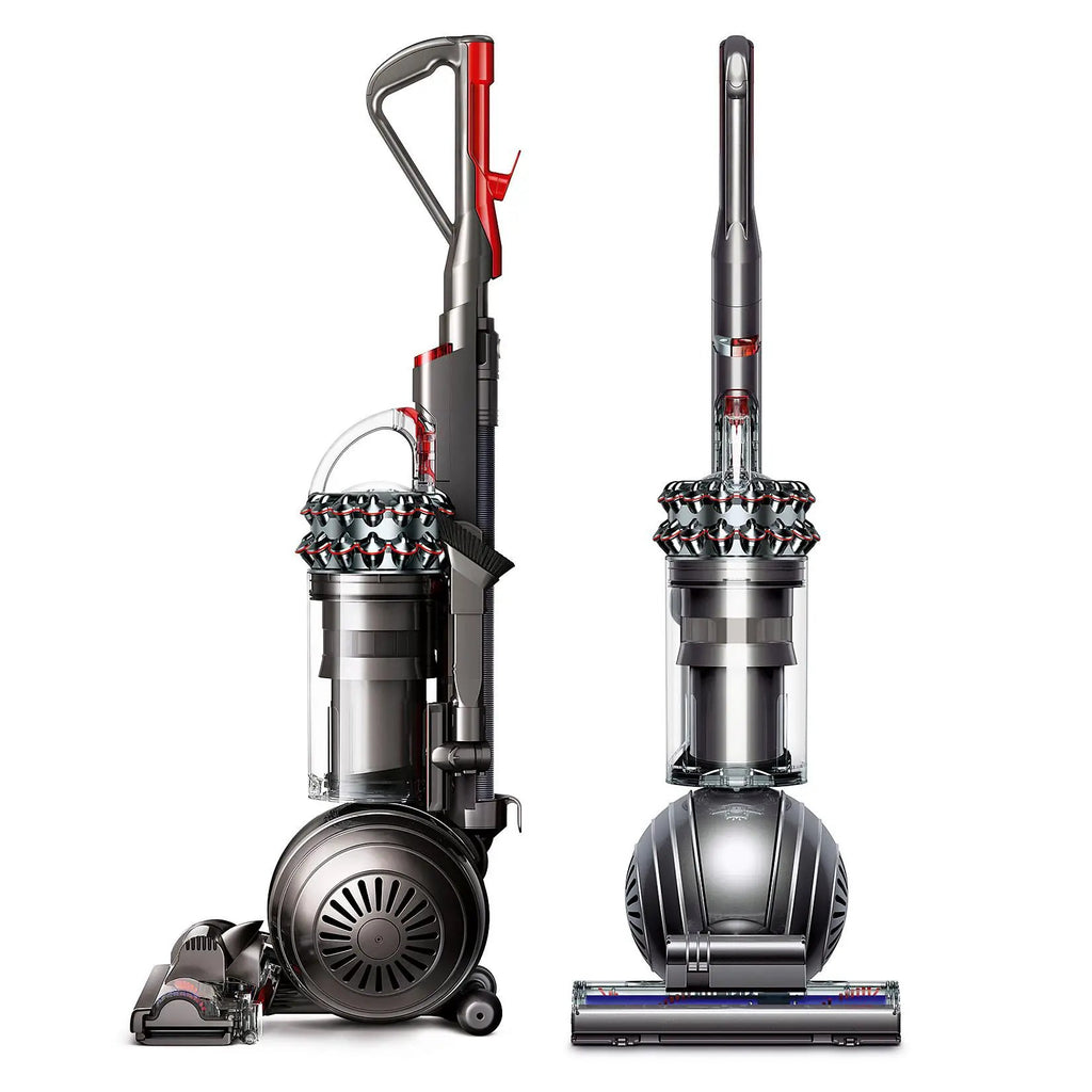Dyson Cinetic Big Ball Animal + Allergy UP14ANA vacuum, two grey units with red accent