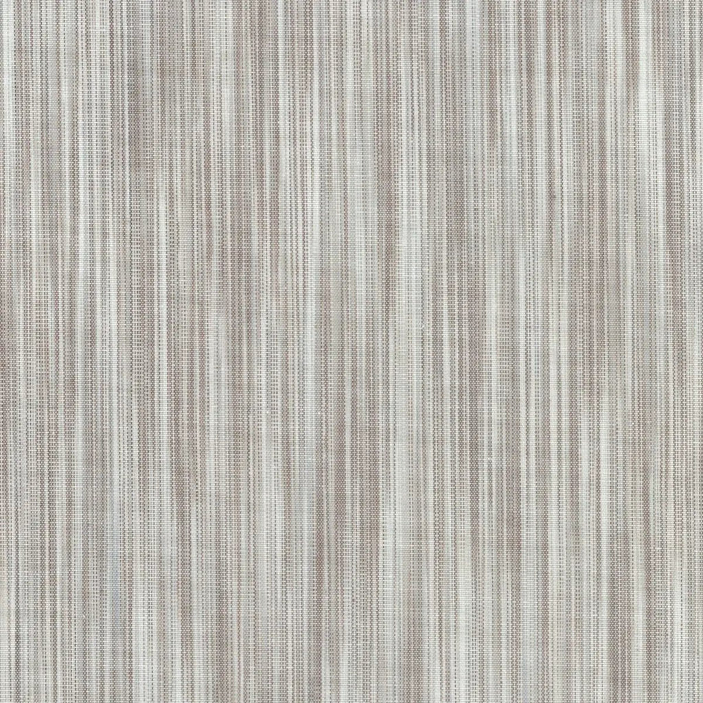 Space Dye Taupe yarn-dyed woven cotton fabric with soft taupe, beige, and neutral vertical tonal texture.