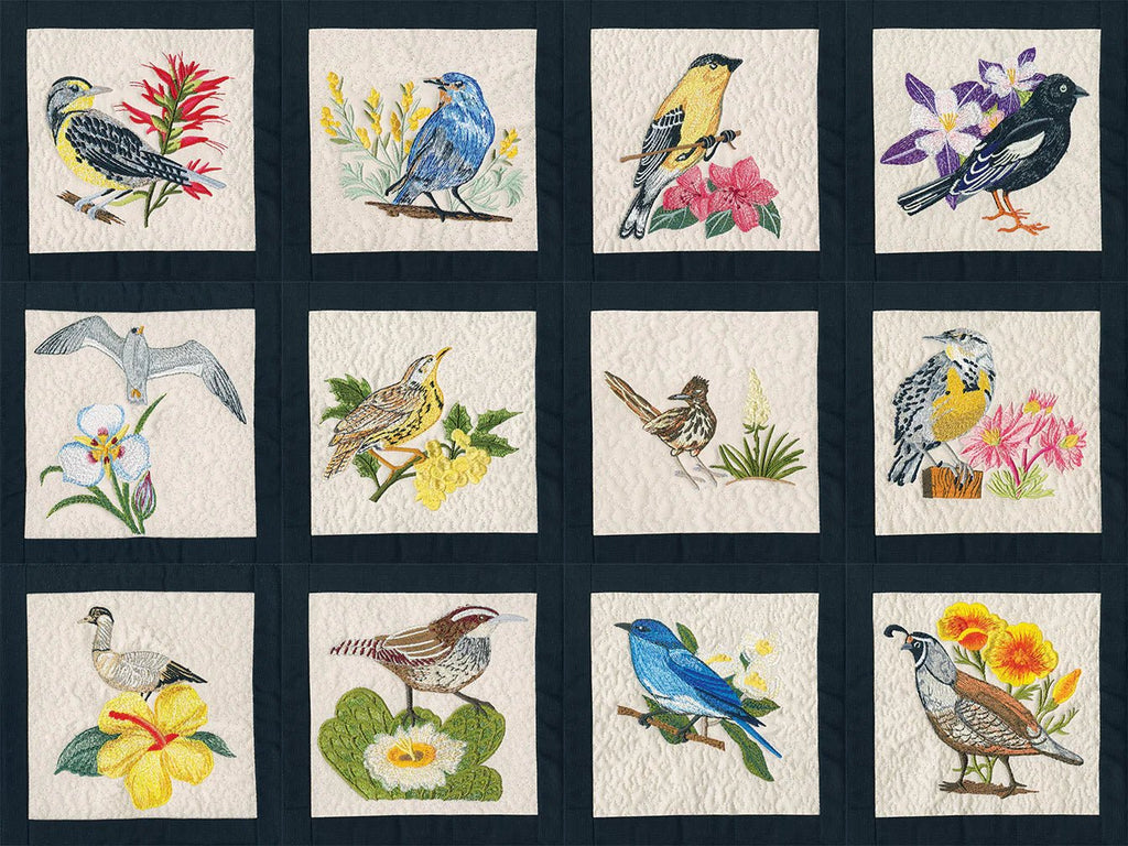 Anita Goodesign Birds and Flowers of the 50 States - Sewingmachinesplus.com