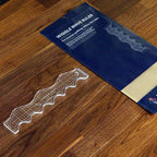 Handi Quilter Wiggle Wave ruler, clear acrylic quilting ruler with a wavy edge