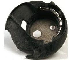 Bobbin case XC0066051 for Baby Lock/Brother machines, black plastic housing with metal insert