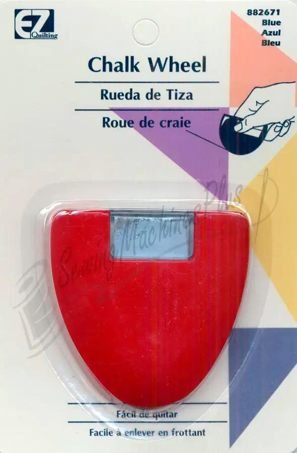 EZ Quilting Chalk Wheel fabric marking tool, red plastic wheel