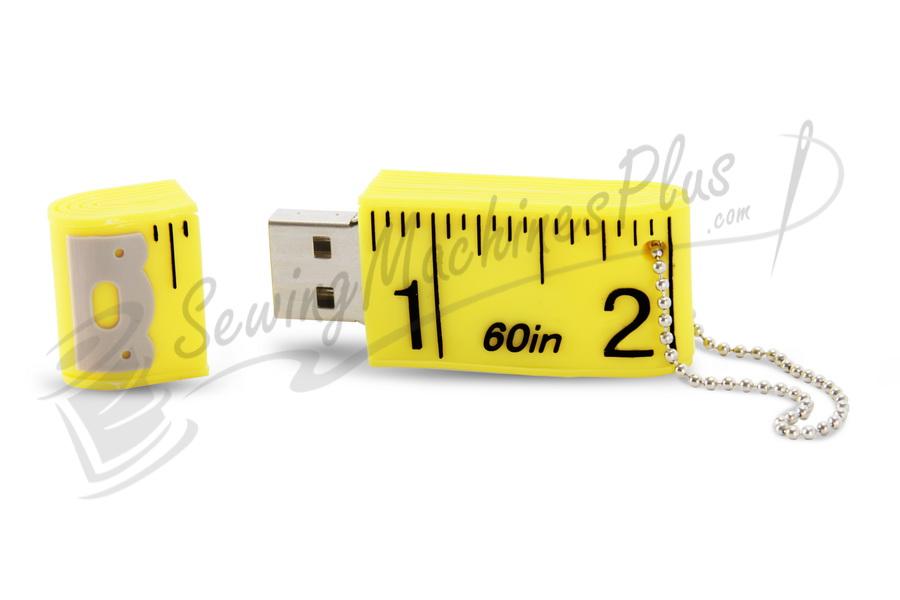 2.0 GB USB Flash Drive - Tape Measure Key Chain
